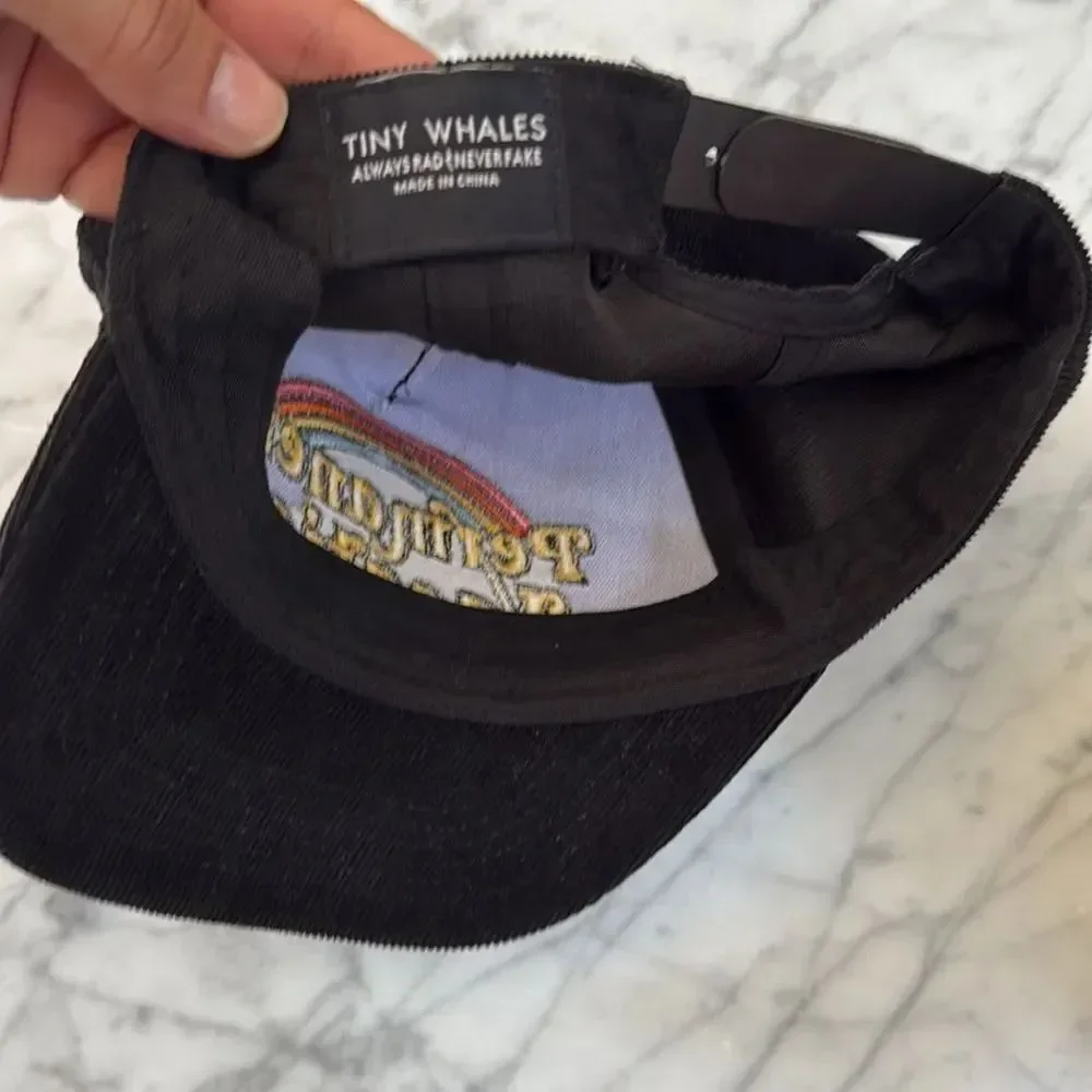 Tiny Whales Corduroy SnapBack Permanent Vacation Rainbow Trucker Hat Sz 6-12Y